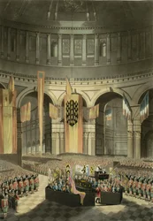Die Zeremonie von Lord Nelsons Beisetzung in der St. Paul